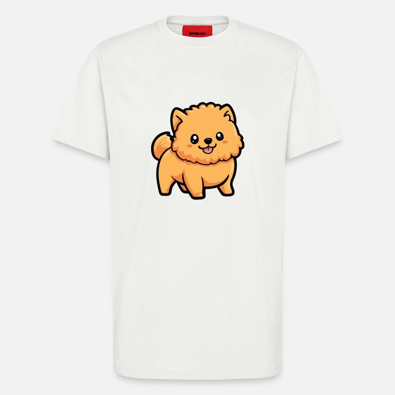Chow Chow Dog Comic Cute - T-Shirt - made by SPREAD - OFF WHITE