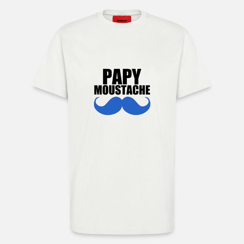Opa Schnurrbart - T-Shirt - made by SPREAD - OFF WHITE