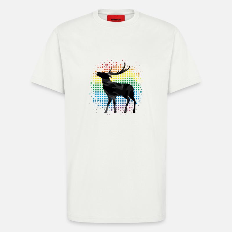 Hirsch - T-Shirt - made by SPREAD - OFF WHITE