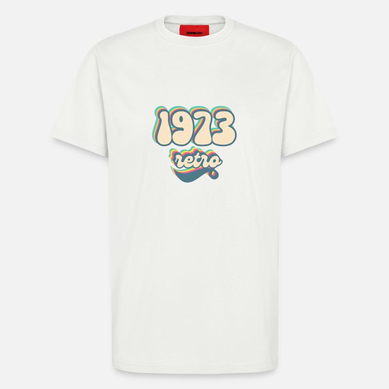 1973 Retro Geschenkidee - T-Shirt - made by SPREAD - OFF WHITE