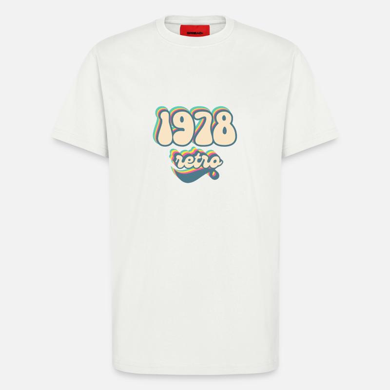 1978 Retro Geschenkidee - T-Shirt - made by SPREAD - OFF WHITE