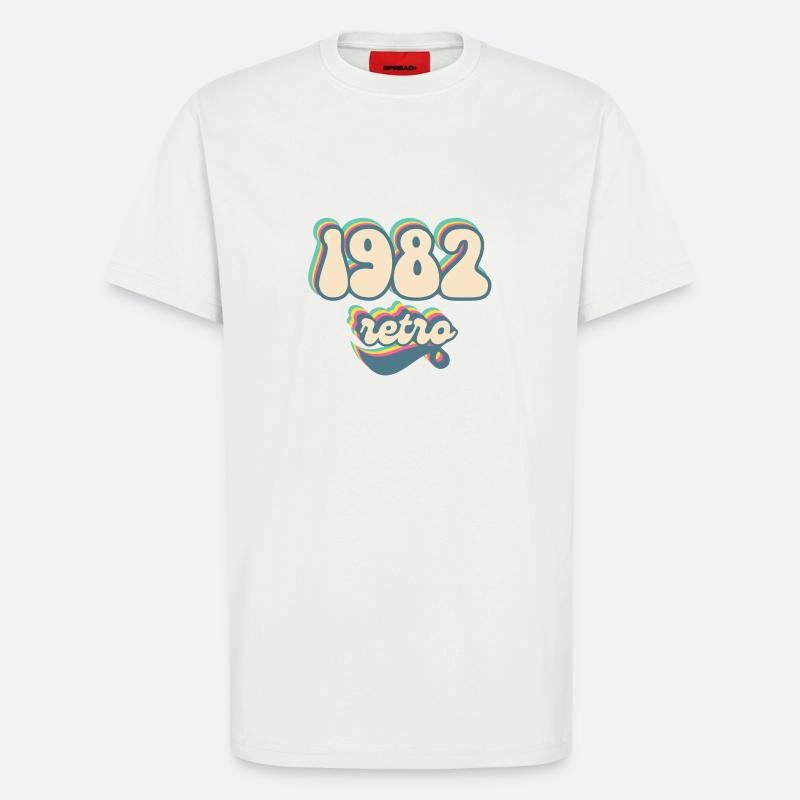 1982 Retro Geschenkidee - T-Shirt - made by SPREAD - OFF WHITE