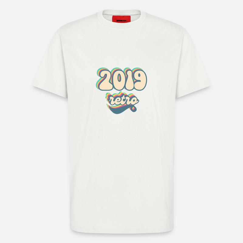 2019 Retro Geschenkidee - T-Shirt - made by SPREAD - OFF WHITE