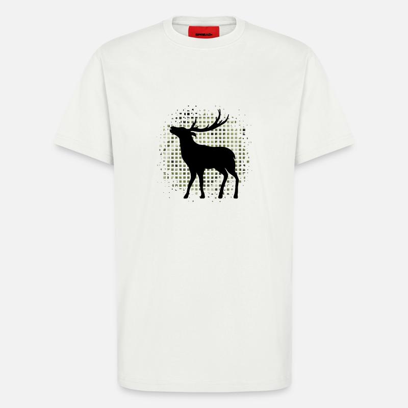 Hirsch - T-Shirt - made by SPREAD - OFF WHITE