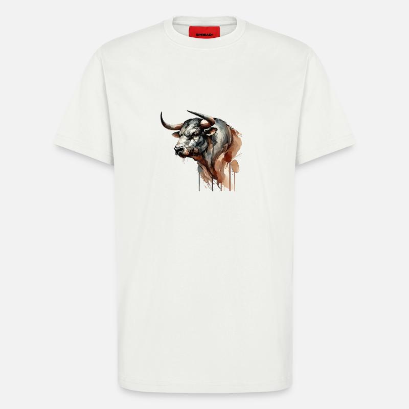 bull - T-Shirt - made by SPREAD - OFF WHITE