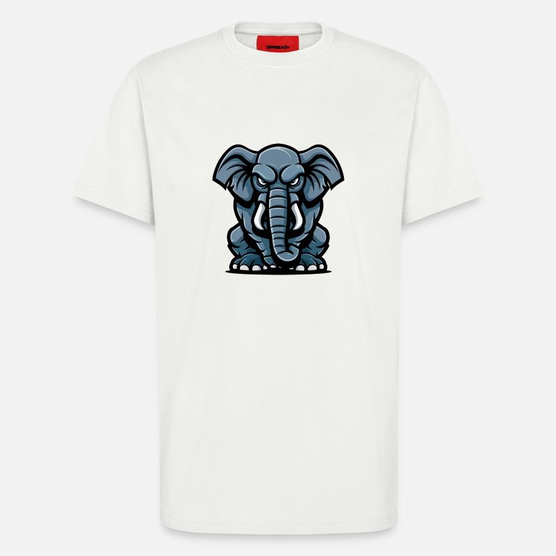 Elefant Comic - T-Shirt - made by SPREAD - OFF WHITE
