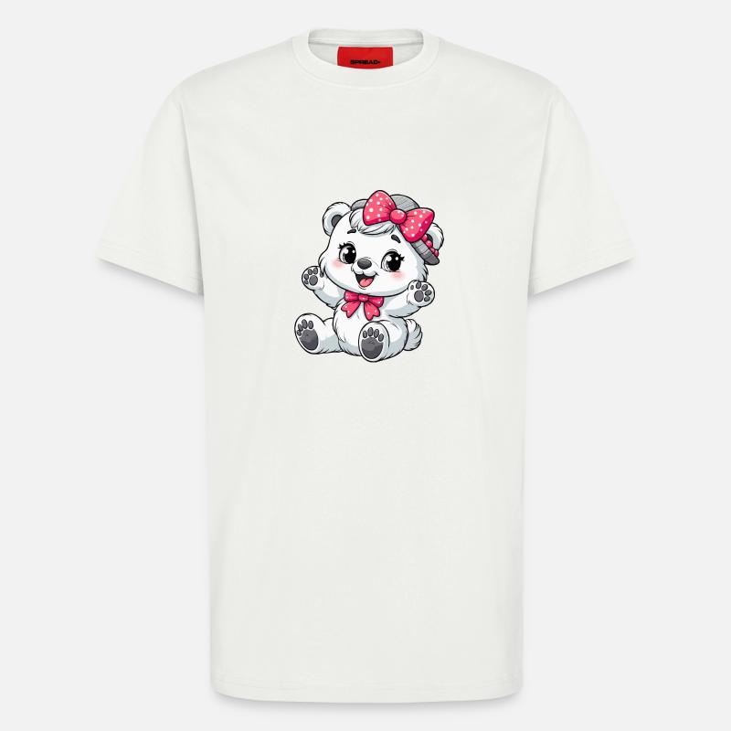Kleinkind Eisbär Mädchen - T-Shirt - made by SPREAD - OFF WHITE