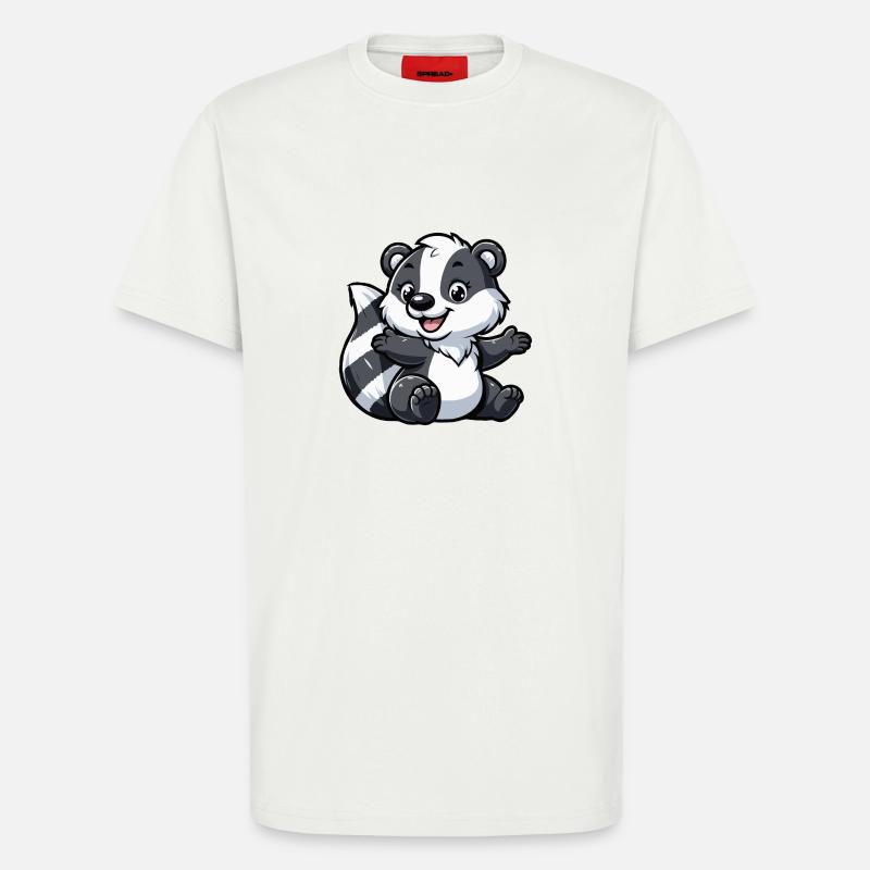 Waschbär Kind - T-Shirt - made by SPREAD - OFF WHITE