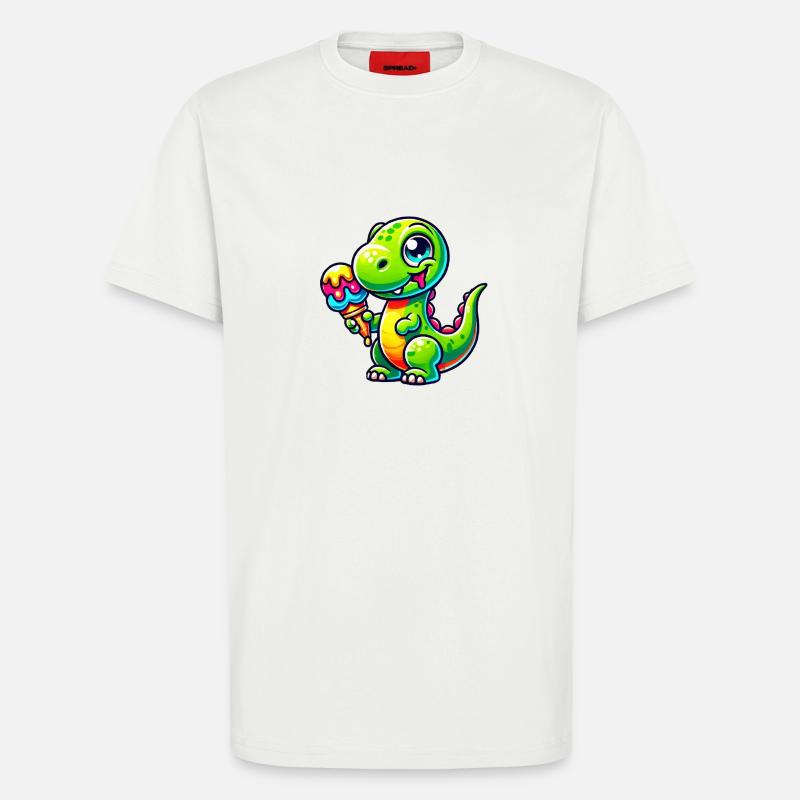 dino comic eis - T-Shirt - made by SPREAD - OFF WHITE