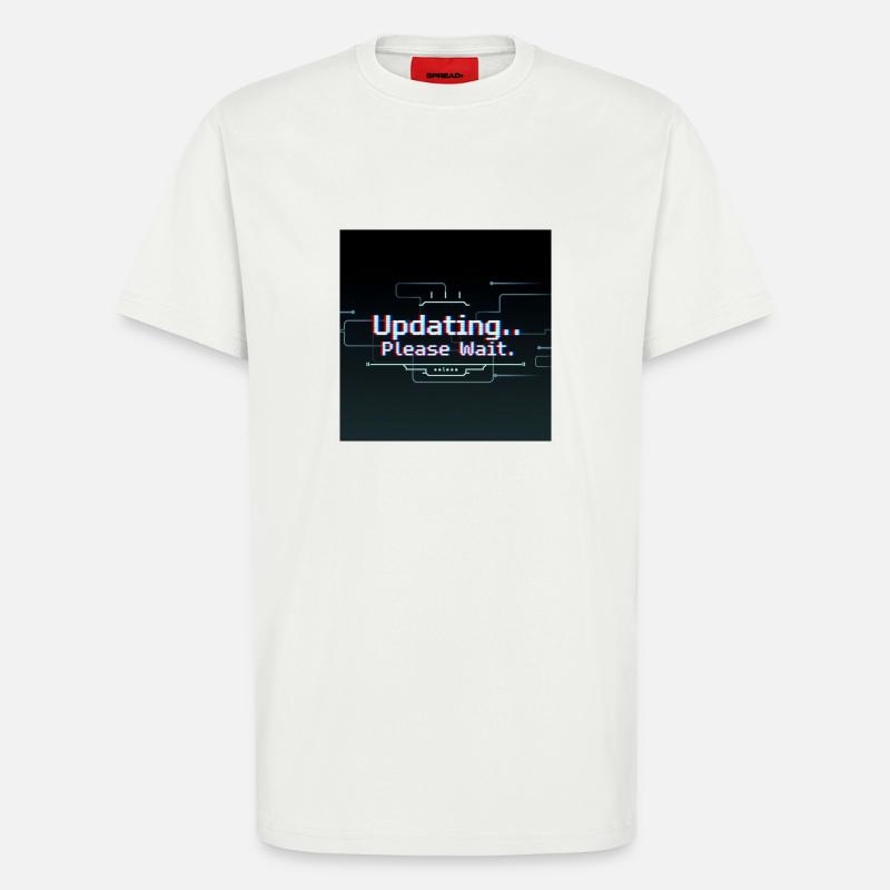 Glitch Update Ladebildschirm - T-Shirt - made by SPREAD - OFF WHITE