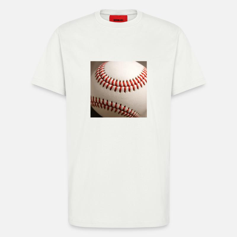 Base-ball - T-shirt bio décontracté fabriqué en UE - OFF WHITE