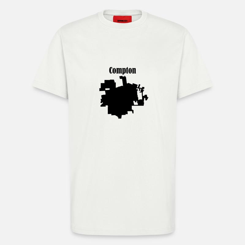 Compton Schwarz - T-Shirt - made by SPREAD - OFF WHITE