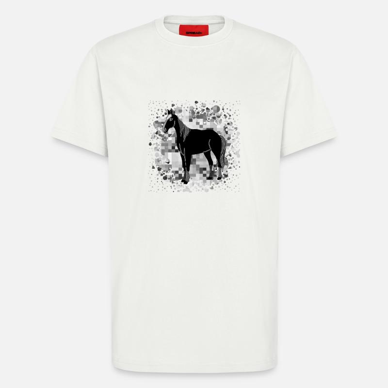 Pferd - T-Shirt - made by SPREAD - OFF WHITE