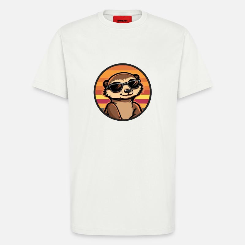 Erdmännchen Cool Comic - T-Shirt - made by SPREAD - OFF WHITE