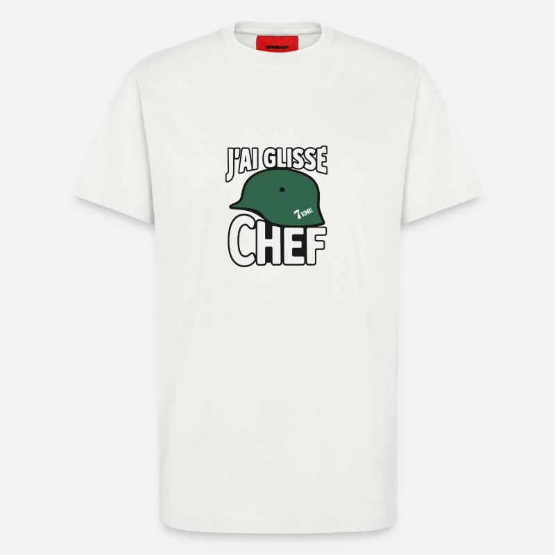 Ich bin ausgerutscht, Koch - T-Shirt - made by SPREAD - OFF WHITE