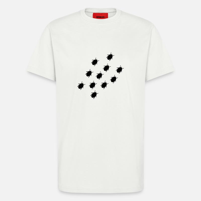 beetle - T-Shirt - made by SPREAD - OFF WHITE