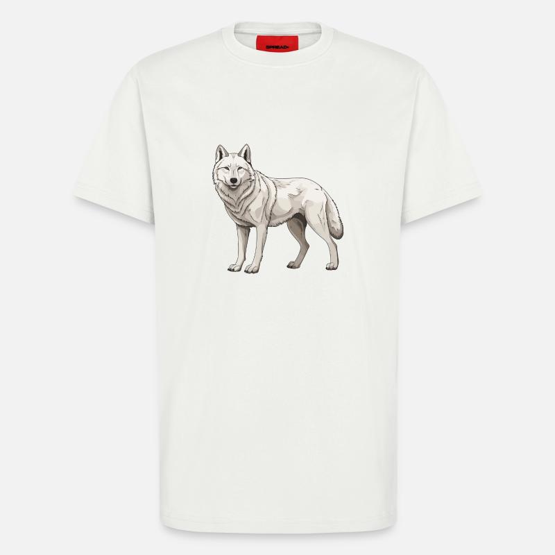 Wolf Tier - T-Shirt - made by SPREAD - OFF WHITE