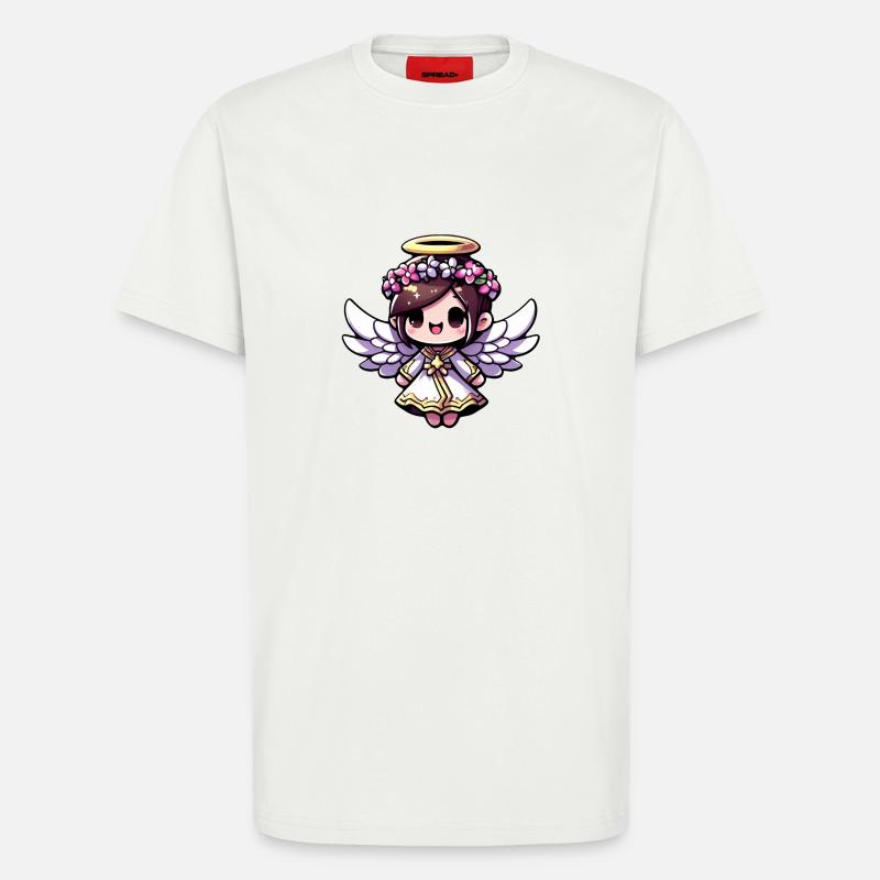 Ätherisches Engels-Chibi - Engel, niedlich, entzückend - T-Shirt - made by SPREAD - OFF WHITE