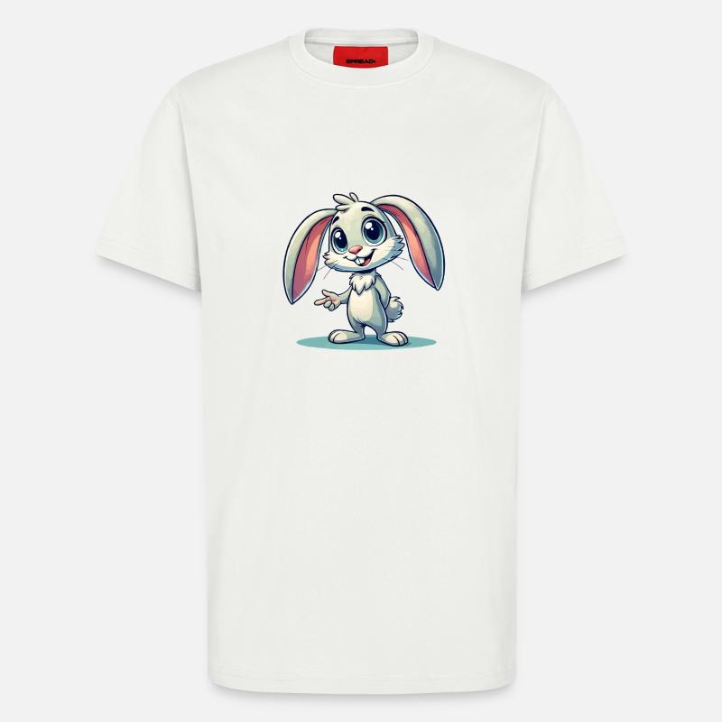 hase comic - T-Shirt - made by SPREAD - OFF WHITE
