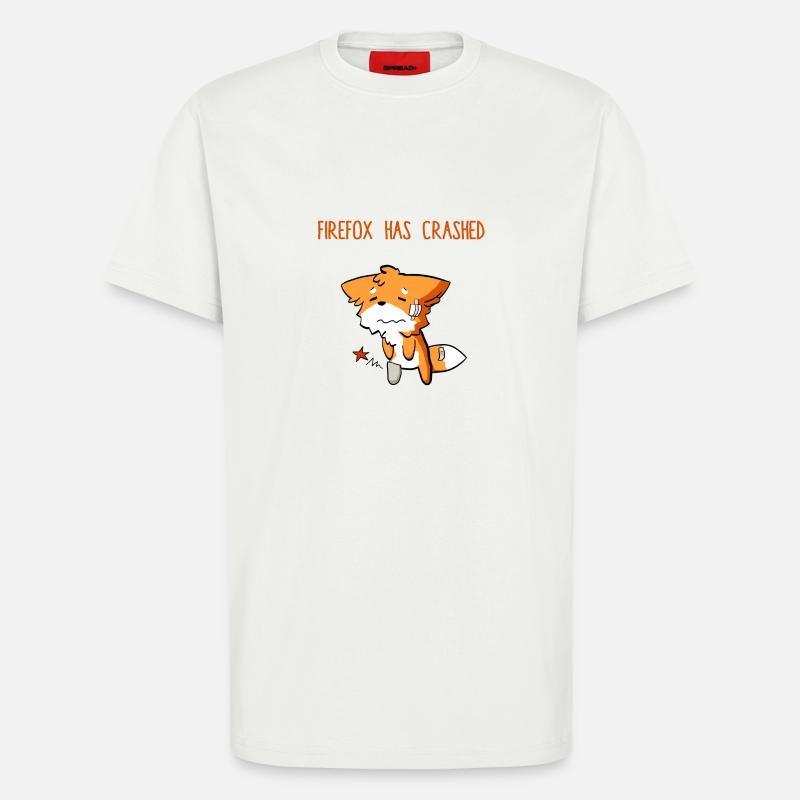 Firefox has crashed - T-Shirt - made by SPREAD - OFF WHITE