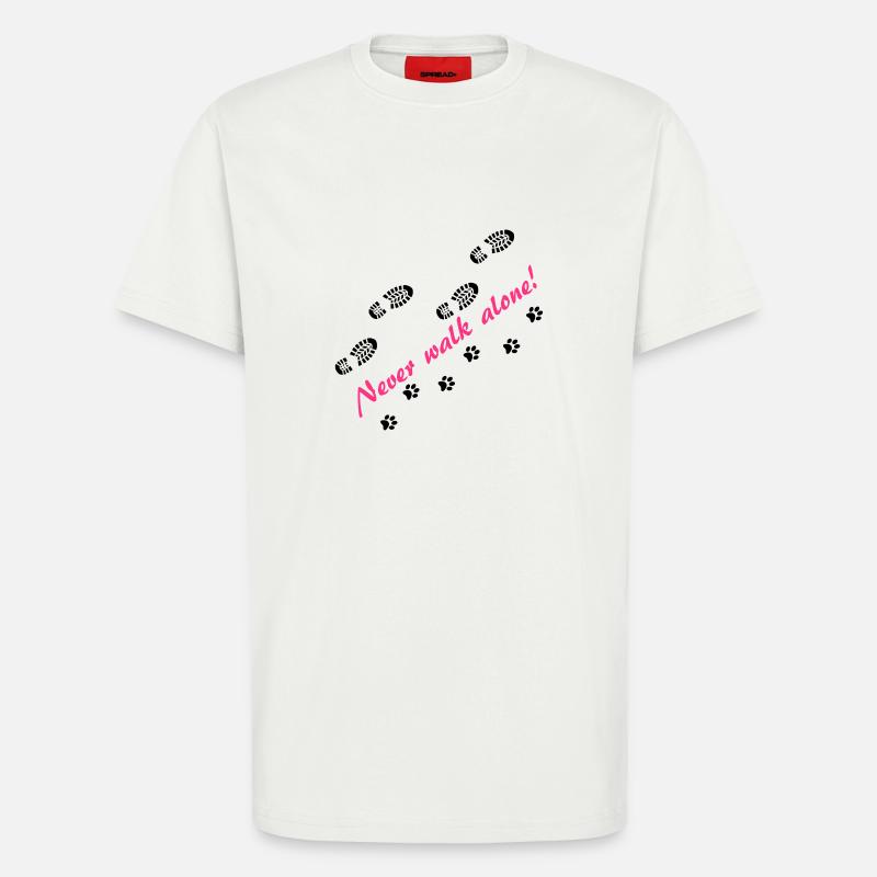 Never walk alone - T-Shirt - made by SPREAD - OFF WHITE