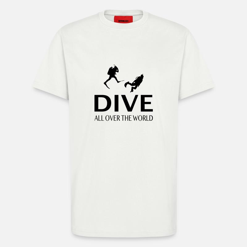 Tauchen Spruch Geschenk - T-Shirt - made by SPREAD - OFF WHITE