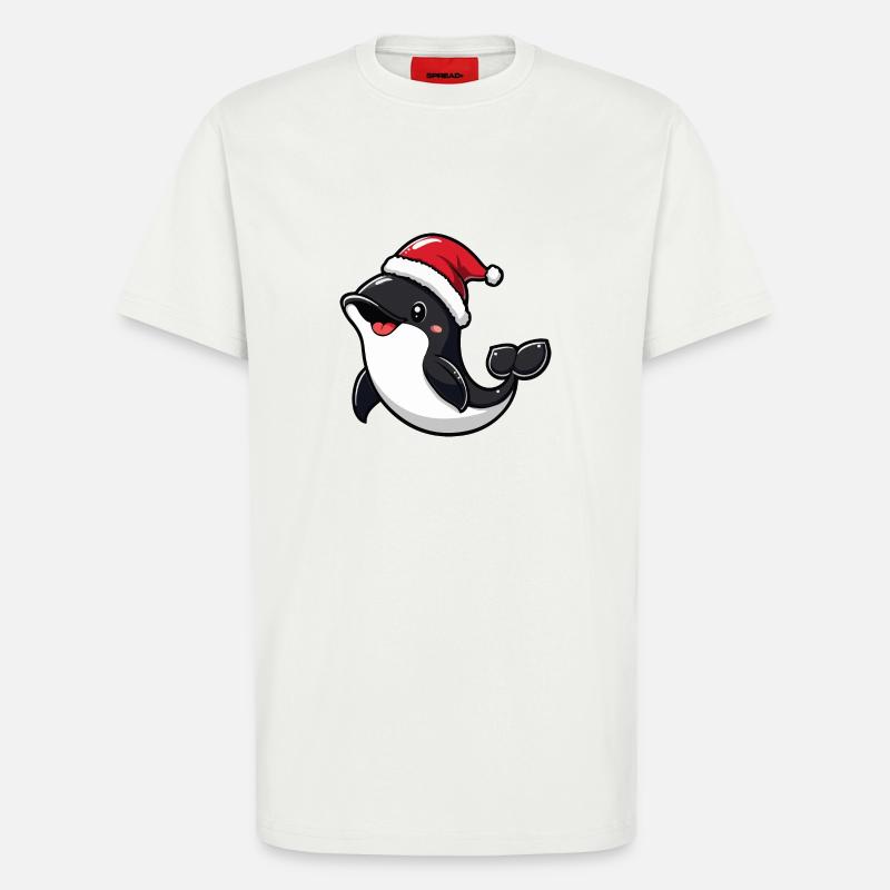 Wal Weihnachten Niedlich - T-Shirt - made by SPREAD - OFF WHITE