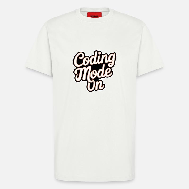 Coding Mode On 17 - T-Shirt - made by SPREAD - OFF WHITE