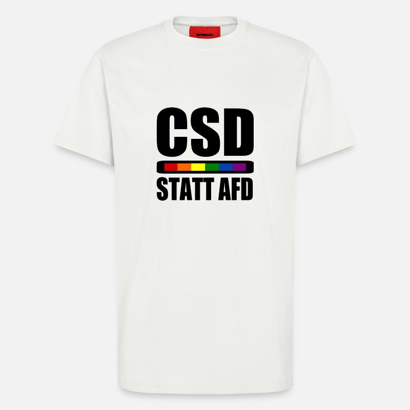 Csd statt afd - T-Shirt - made by SPREAD - OFF WHITE
