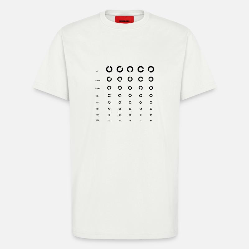 Sehtest C - T-Shirt - made by SPREAD - OFF WHITE