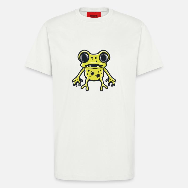 Frosch Halloween Comic Lustig - T-Shirt - made by SPREAD - OFF WHITE