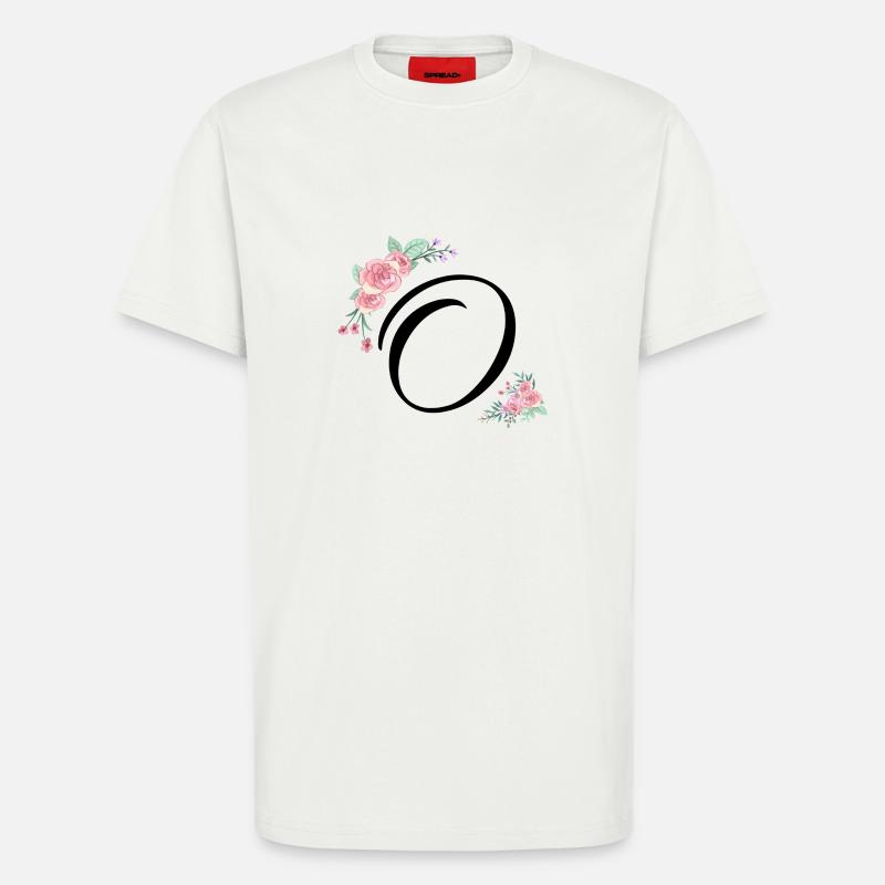 Buchstabe o Blumen - T-Shirt - made by SPREAD - OFF WHITE
