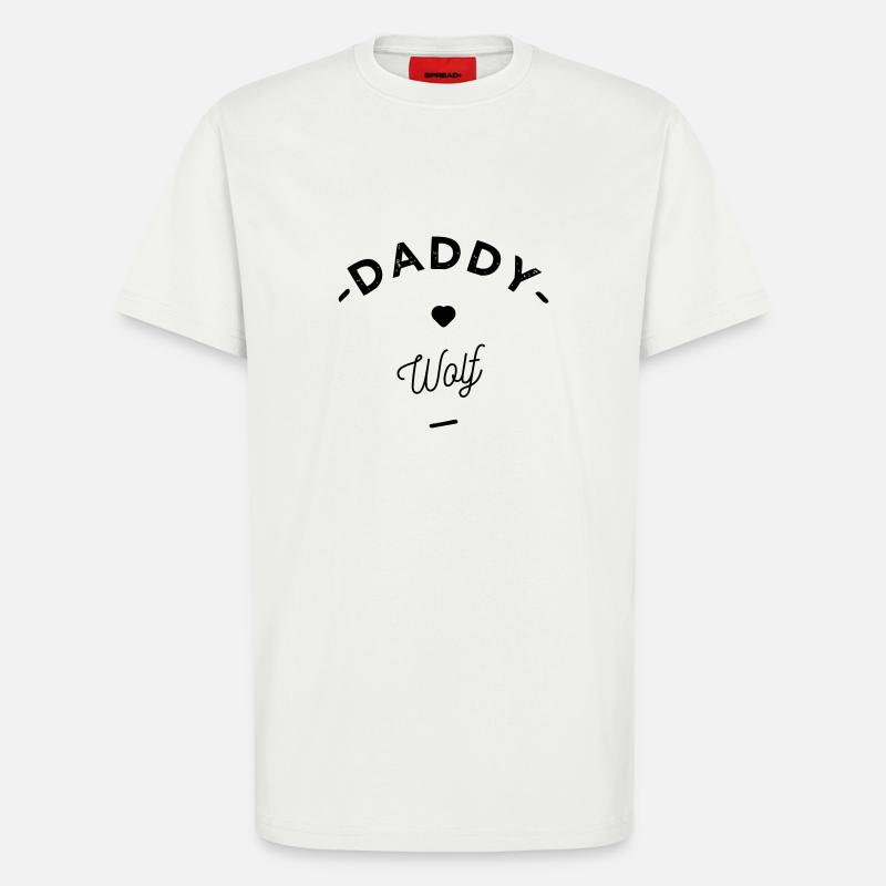 Daddy wolf - T-Shirt - made by SPREAD - OFF WHITE