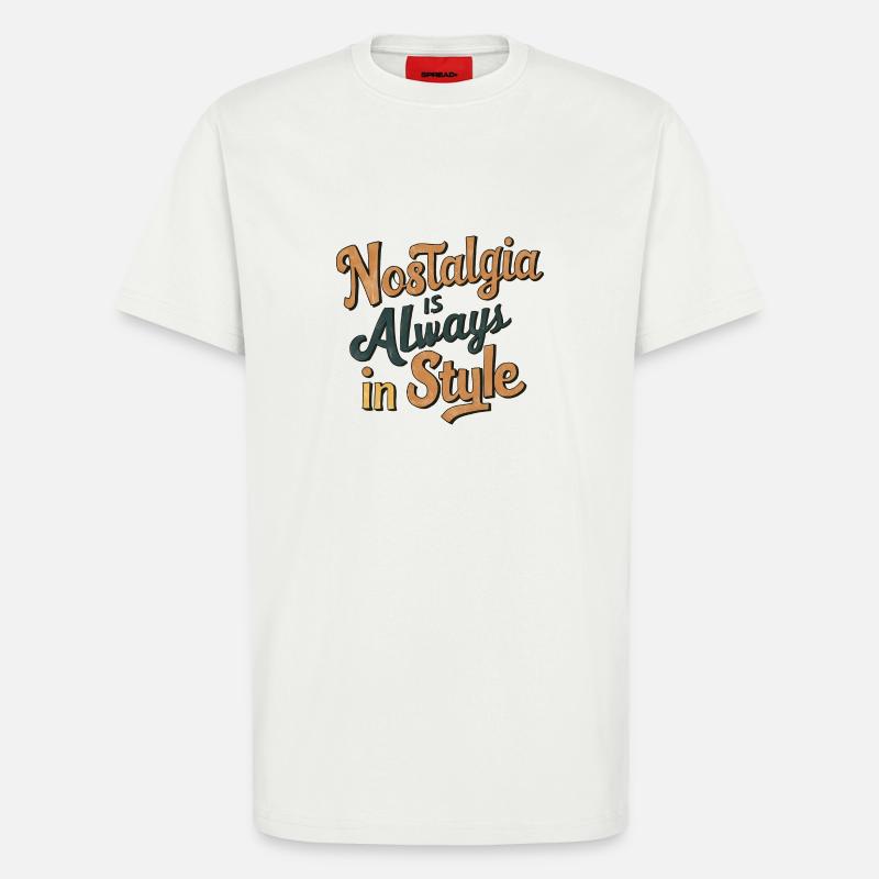 Nostalgie ist immer in Mode - T-Shirt - made by SPREAD - OFF WHITE