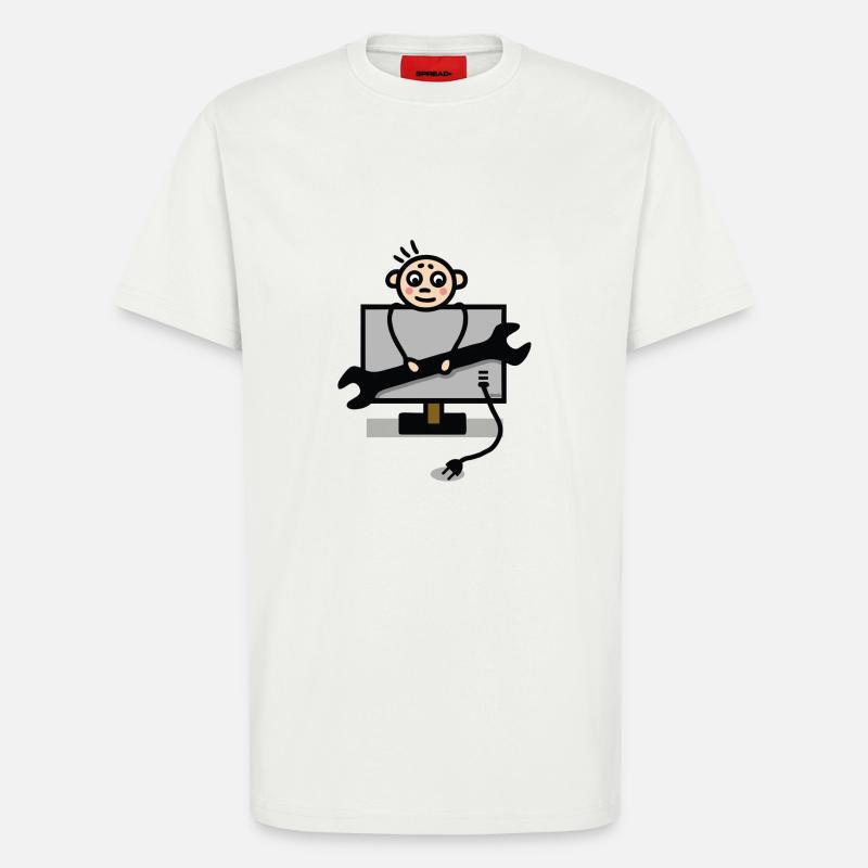 Fernsehtechniker - T-Shirt - made by SPREAD - OFF WHITE