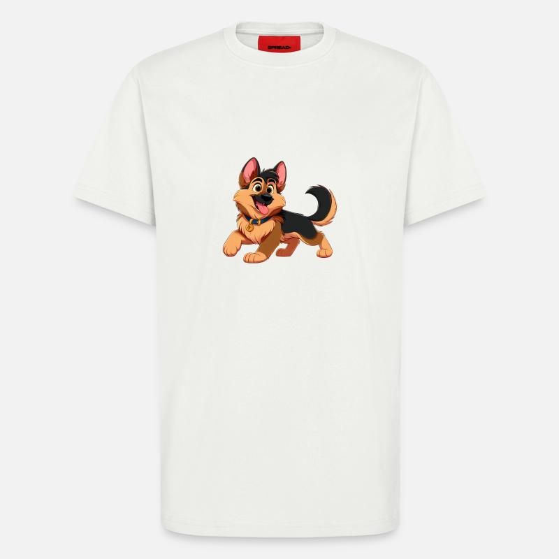 German Shepherd 2 - T-Shirt - made by SPREAD - OFF WHITE
