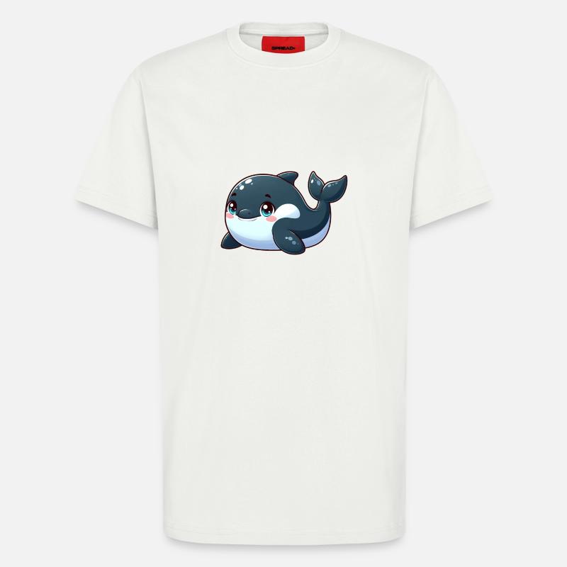 killer whale - T-Shirt - made by SPREAD - OFF WHITE