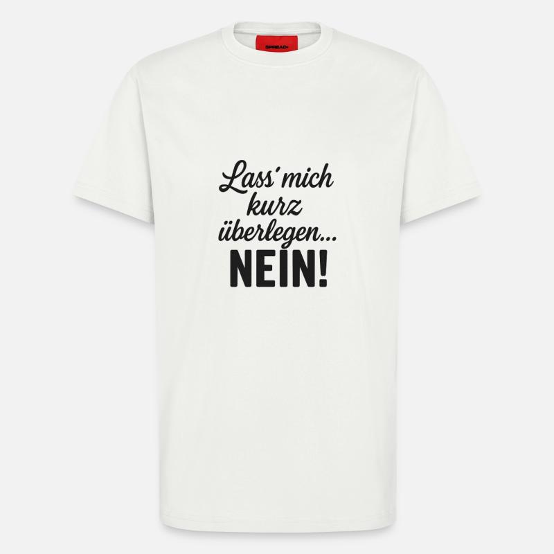 Permettez-moi de réfléchir... Aucune déclaration - T-shirt bio décontracté fabriqué en UE - OFF WHITE