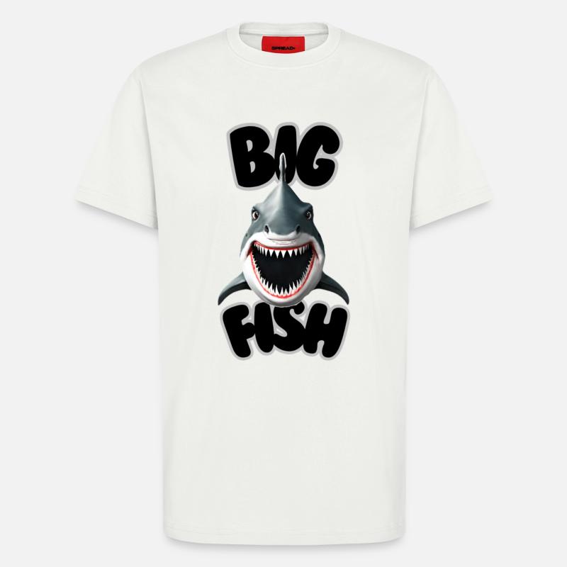 Big Fish - T-Shirt - made by SPREAD - OFF WHITE