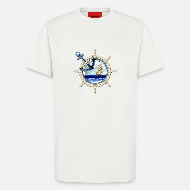 Sailing ship - T-Shirt - made by SPREAD - OFF WHITE