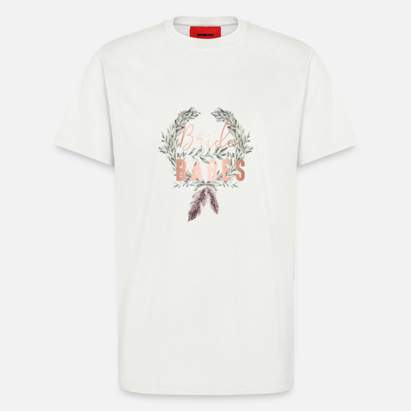 Boho Bride Babes Lorbeerkranz - T-Shirt - made by SPREAD - OFF WHITE