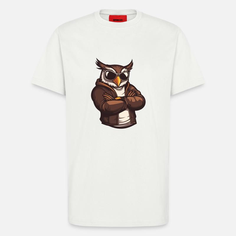 Owl Comic Cool - T-Shirt - made by SPREAD - OFF WHITE