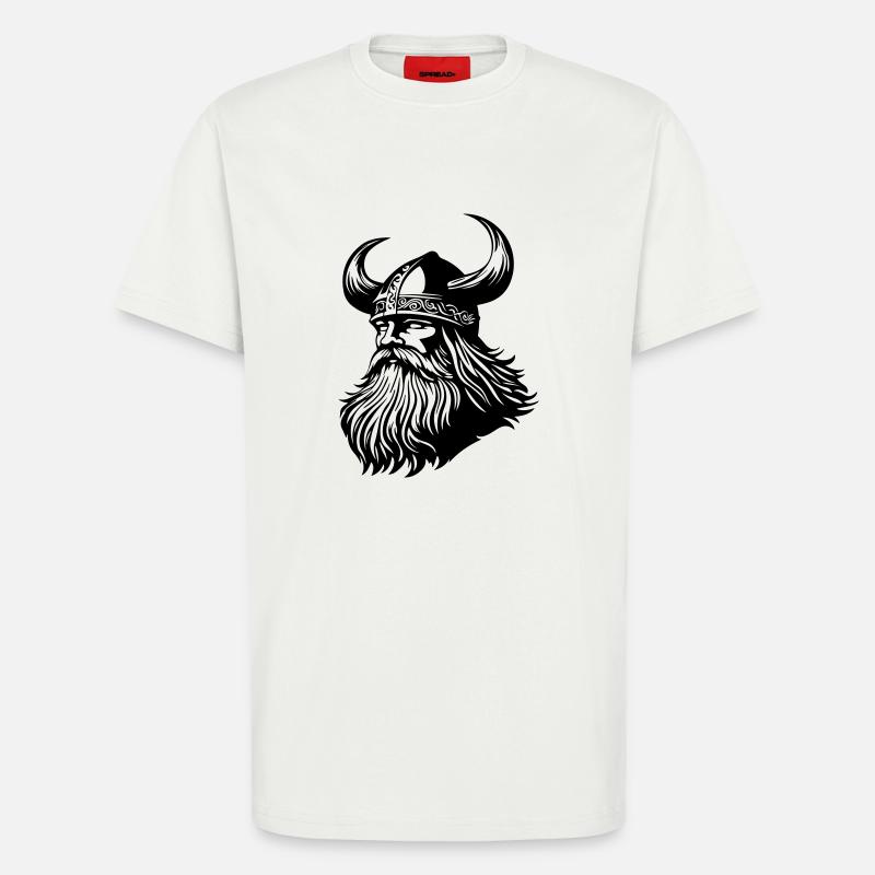 Wikinger Krieger Odin - T-Shirt - made by SPREAD - OFF WHITE