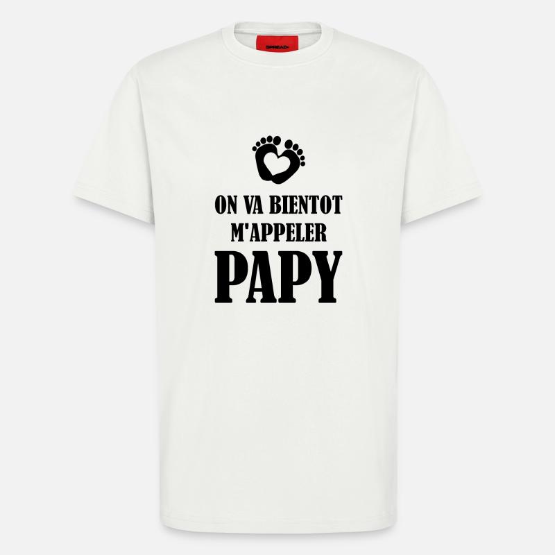 Bald werde ich Opa heißen - T-Shirt - made by SPREAD - OFF WHITE