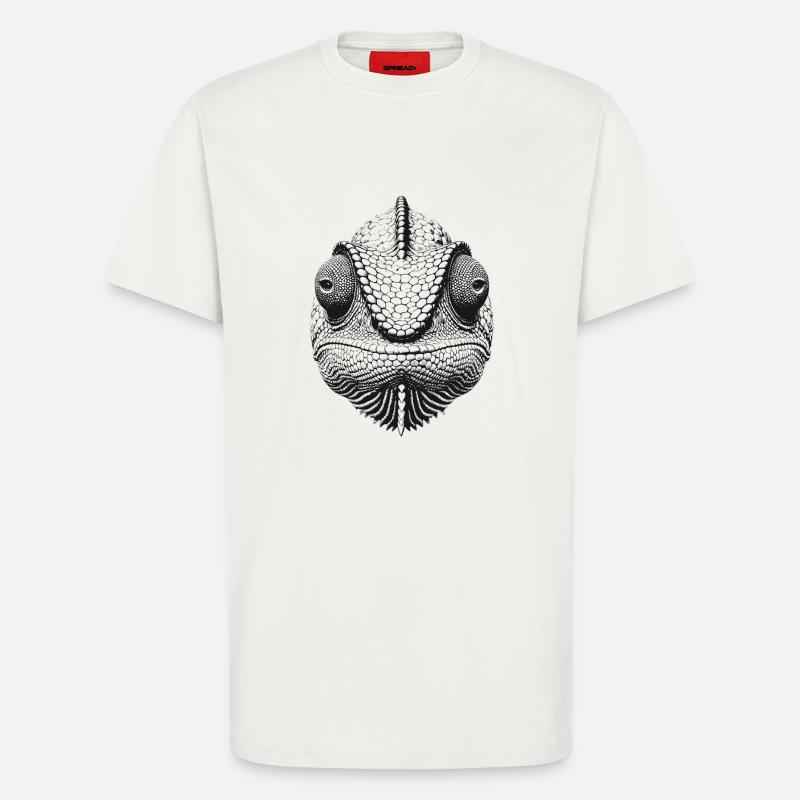 Chamäleon - T-Shirt - made by SPREAD - OFF WHITE