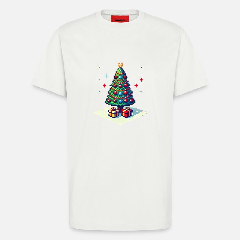 8 Bit Weihnachtsbaum - T-Shirt - made by SPREAD - OFF WHITE