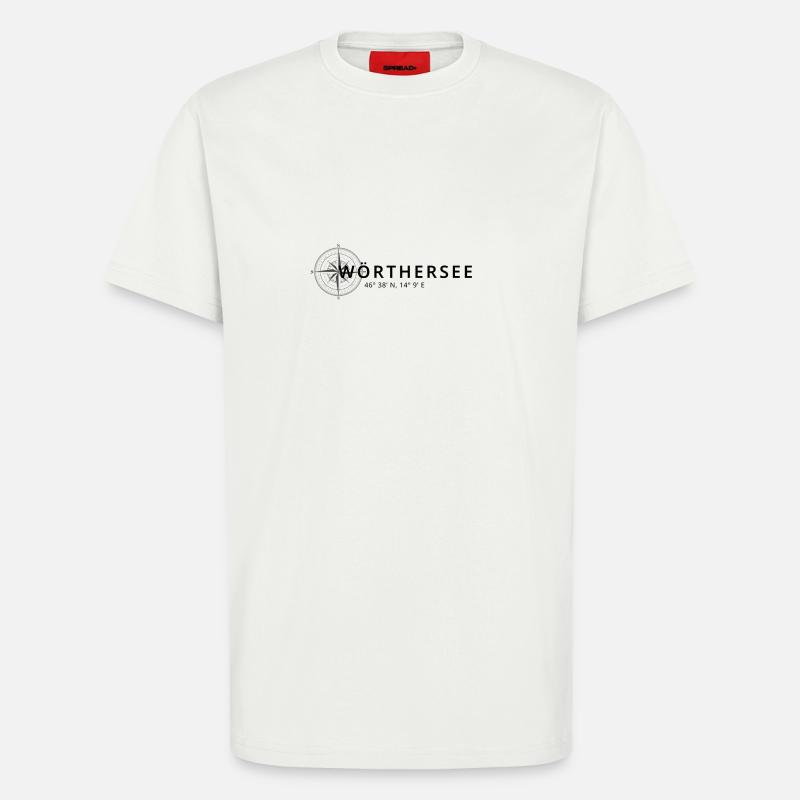 Wörthersee Kompass Design - T-Shirt - made by SPREAD - OFF WHITE