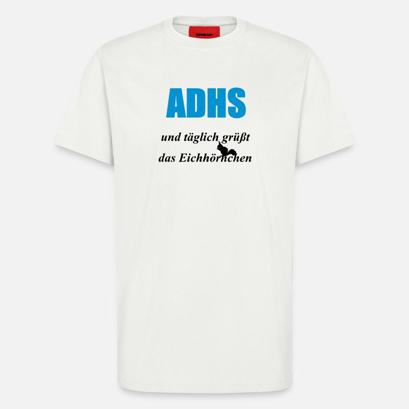 ADHS Eichhörnchen Geschenk - T-Shirt - made by SPREAD - OFF WHITE