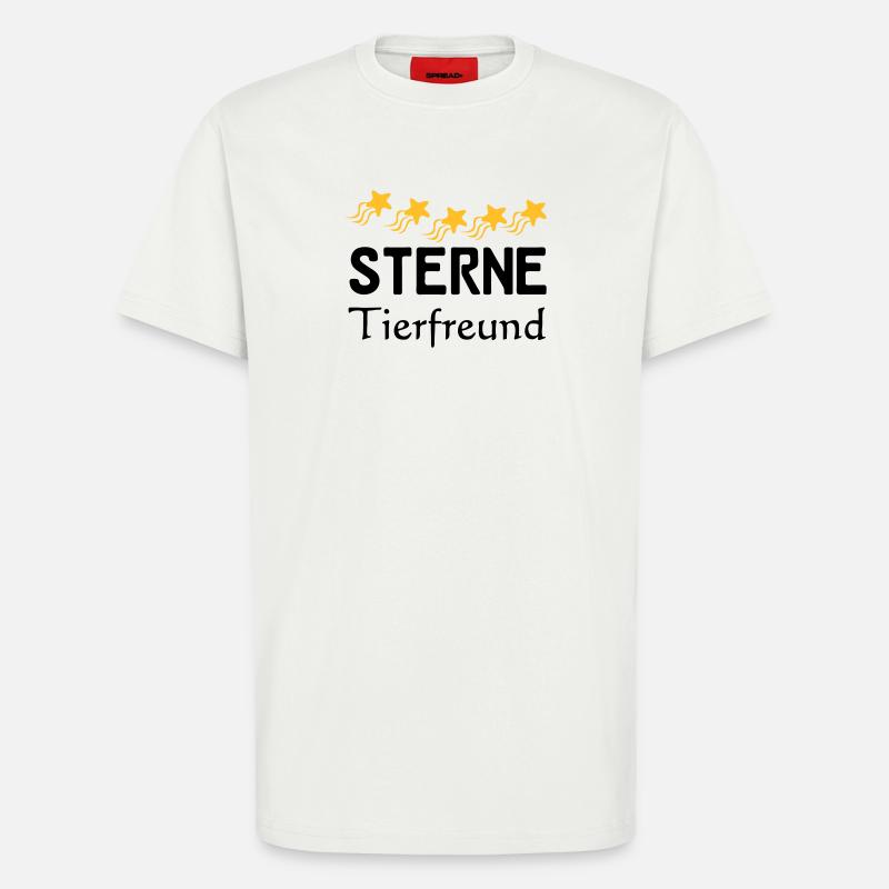 Sterne Tierfreund Geschenk - T-Shirt - made by SPREAD - OFF WHITE