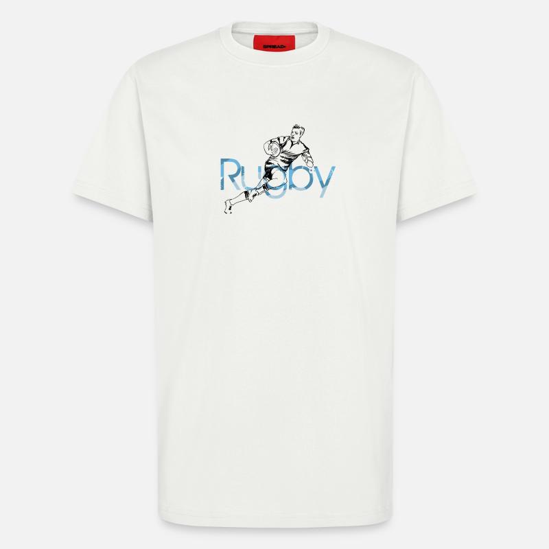 rugby - T-Shirt - made by SPREAD - OFF WHITE